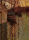 Harbor of Trieste by Egon Schiele